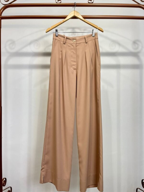 Calça Alfaitaria Pantalona Bege - Image 2