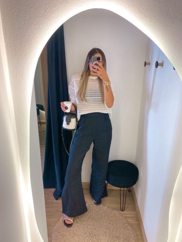 Blusa Cropped Ampla Tricot - Image 2